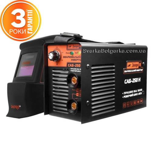 Зварювальний апарат IGBT Дніпро-М САБ-258Н + Маска зварювальника WM-31